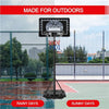 Portable Basketball Hoop System Kids Height Adjustable Basketball Net Stand 8ft