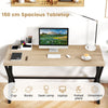 Executive PC Workstation Writing Desk for Working Gaming Study-Maple