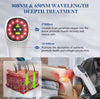 Cold Laser Therapy Device For Body Pain Relief Red Infrared Light Home + Goggles