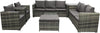 Patio 9 Seat Sofa Rattan Garden Conservatory Furniture Set Outdoor include COVER