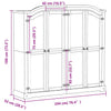 Wardrobe White 194x52x186 Solid Wood Pine R7M2