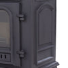 Fireplace Cast Iron Heater Home Logs Burning Flame Effect Living Room Stove 10KW