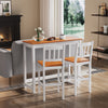 Bar Dining Table and 2 Chairs Set Breakfast Kitchen Solid Pine Wood Bistro Table