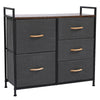 5 Drawers Dresser Bedroom Fabric Chest of Drawers Tower Storage Organizer Unit