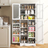 Costway Kitchen Pantry Storage Cabinet 161cm Tall Freestanding Cupboard w/Doors