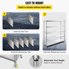 VEVOR Stainless Steel Shelving Adjustable Storage Shelf 5-Tier Storage Rack