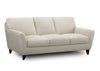 Nest Astrid 3-Seater Sofa in Vista Oat Linen with Espresso Wood Legs RRP £1499