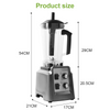 2 In 1 Commercial Blender Food Mixer Processor Smoothie Juicer Ice Crusher Maker