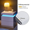 Modern White High Gloss Table Side Table Coffee Table Display with LED Light UK