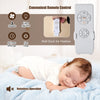 Ceiling Fan with Light Remote Control IndoorCeiling Lamps 3 Wind Speeds 132cm