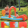 Family Paddling Pool Inflatable Purling Cooling Swimming Blow Up Pond with Slide