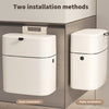 Wall Mounted Waste Bin Kitchen Cabinet Door Cupboard Hanging Trash Can Lid Cover