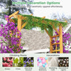 215 cm Garden Arch Wood Trellis for Climbing Plants-Orange