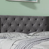 Merax Upholstered Bed Functional Bed from Storage Double Size Grey Velvet