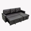 Panana Corner Sofa Bed with Storage PU Leather/Fabric Universal Corner Chaise