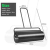 63L Steel Garden Lawn Roller Water Sand Filled Outdoor Grass Roller w/Drain Plug