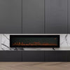 LED Fireplace Media Wall Fire Wall Mounted / Standing Electric Heater 40-100in