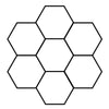 Hexagon Garage Lights Customize 7 Grid Led Hexagon Light for Car Shop Gym Lamp
