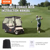 4 Passenger Golf Cart Cover Waterproof Driving Enclosure 600D Polyester