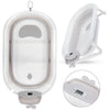 Foldable Portable Baby Bath Tub for Toddler with Baby Cushion For 0-3 years Blue