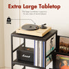 Smilesun Record Player Stand Vinyl Storage 3 Tier Turntable Stand for 200 Albums