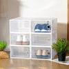 12PCS Shoe Storage Box Stackable Boxes Multipurpose Pack Sneaker Containers Bins