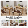 110-150cm Extendable Dining Table Modern Large Kitchen Table up to 8 People Wood