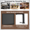Industrial Bar Table Home Bar Kitchen Countertop Table W/ Storage Shelves