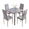 Round Square Rectangular Dining Table 2/4 Wooden Chairs Kitchen Room Restaurant