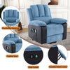 Electric Recliner Sofa Chairs Massage Heated Vibration Armchairs w/ Cup Holder