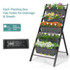 5-Tier Flower Stand Vertical Raised Garden Bed Garden Planter w/ 5 Container Box