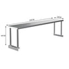 Stainless Steel Commercial Catering Table Work Bench Food Prep Kitchen Shelf UK