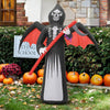 8FT Sickle Grim Reaper Inflatable Halloween Decoration w/ LED Lights Accessories