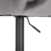 1/2/4/6x Bar Stool Swivel Gas Lift Adjustable Height Barstool with Velvet Padded