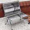 Silver Barrel Barbecue Grill Compact and Versatile BBQ for Outdoor Cooking