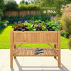 Raised Plant Bed Shelf Garden Wooden Box Flowers Herbs Vegetables Outdoor Patio