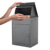 Lockable Wall Parcel Delivery Secure Drop Box Outdoor Storage Letter Post Box UK