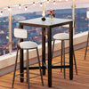 Industrial Tall Square Table Metal Dining Table Kitchen Cafe Bistro Furniture