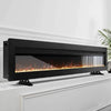 Electric Fire Wall Mounted Recessed 50inch Electric Fireplace 9 LED Color Flame