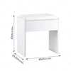 Modern Dressing Table Makeup Desk w/Sliding Mirror Shelves & Drawer Wooden Gifts
