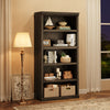 5 Tier Wooden Bookcase Shelving Display Storage Shelf Unit Wood Furniture