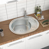 Undermount/Inset Kitchen Sink w/ Drainer Fittings Single/Double Bowl Campervan