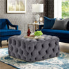 Chesterfield 70cm Extra Large Velvet Coffee Table Footstool Pouffe Seat Ottoman