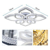 LED Crystal Ceiling Light Semi Flush Mount Ceiling Lamp With RGB Backlight Nsdpg