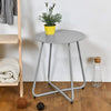 Round Side Coffee Table Tray Sofa Desk LivingRoom Night Stand End Metal Console
