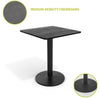 Modern Bistro Coffee Bar Table Kitchen Dining Stand Chairs Round Square Wood Top