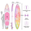 Pink 11FT SUP Paddle Board Inflatable Sports Surfboard Kayak Seat Complete Kit