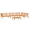5 Piece Garden Pallet Sofa Set Solid Wood Acacia K2D3
