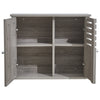 Wall Mounted Bathroom Cabinet with Mirror Wooden 2-Door Storage Cupboard Unit