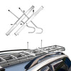 2 Locks Universal Heavy Duty Ladder Roof Rack Clamp Clamps Lockable Safe Ladders